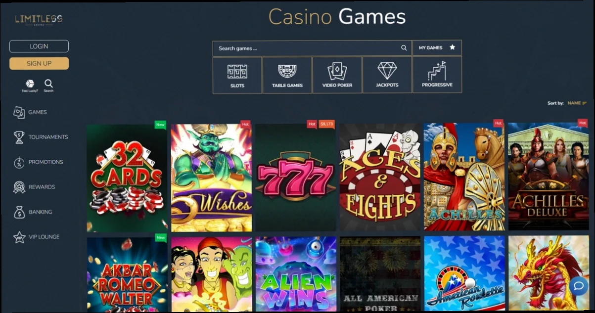 Limitless Casino bonus fino al 505% più 500 giri gratuiti